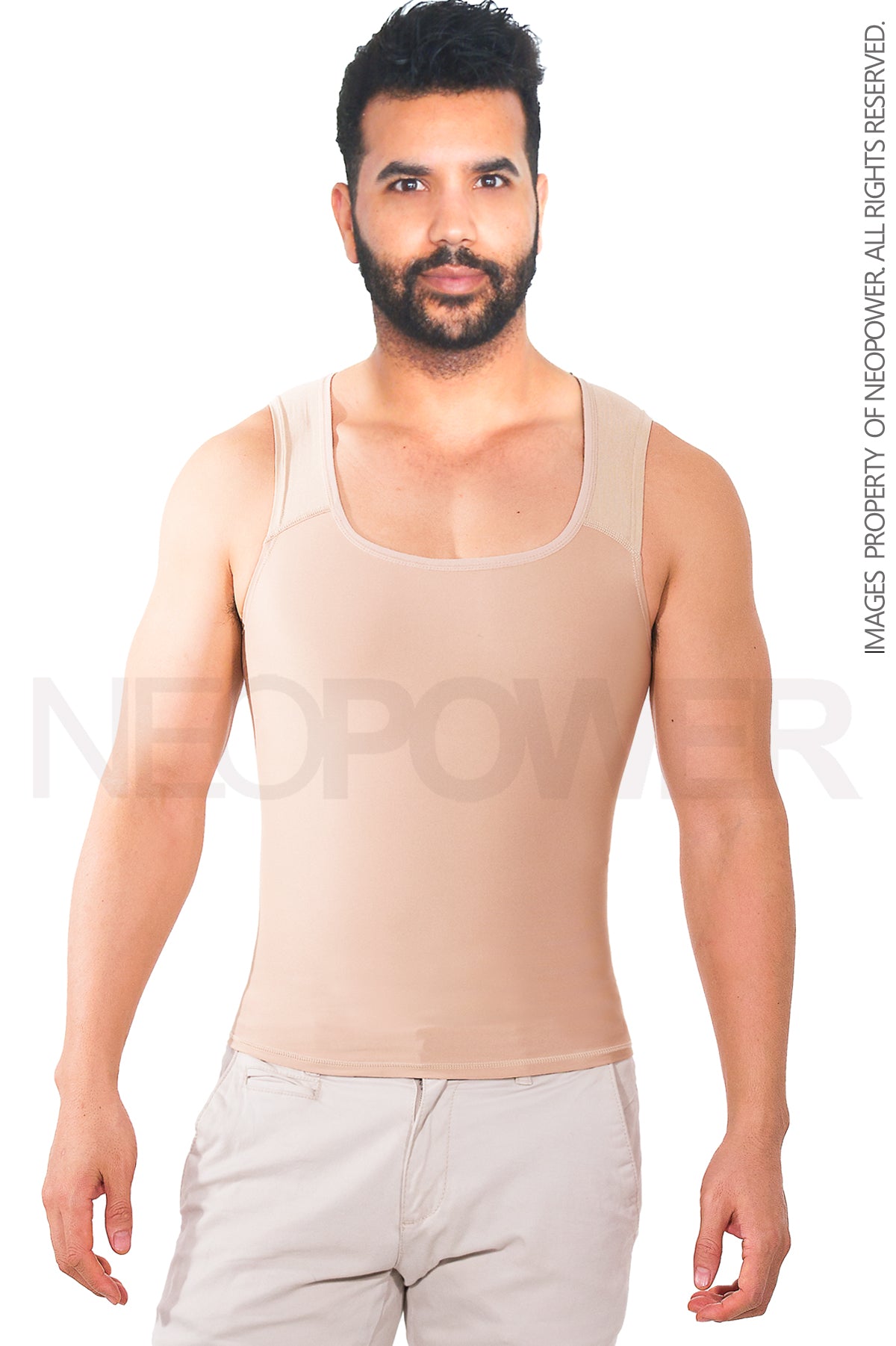 KUMAYES Camisa de compresión Hombre Camiseta Reductora Invisible