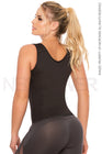 Combo Faja Camiseta Térmica en Neopreno (Negro)  y Osmotex (Negro) Fajas NEOPOWER
