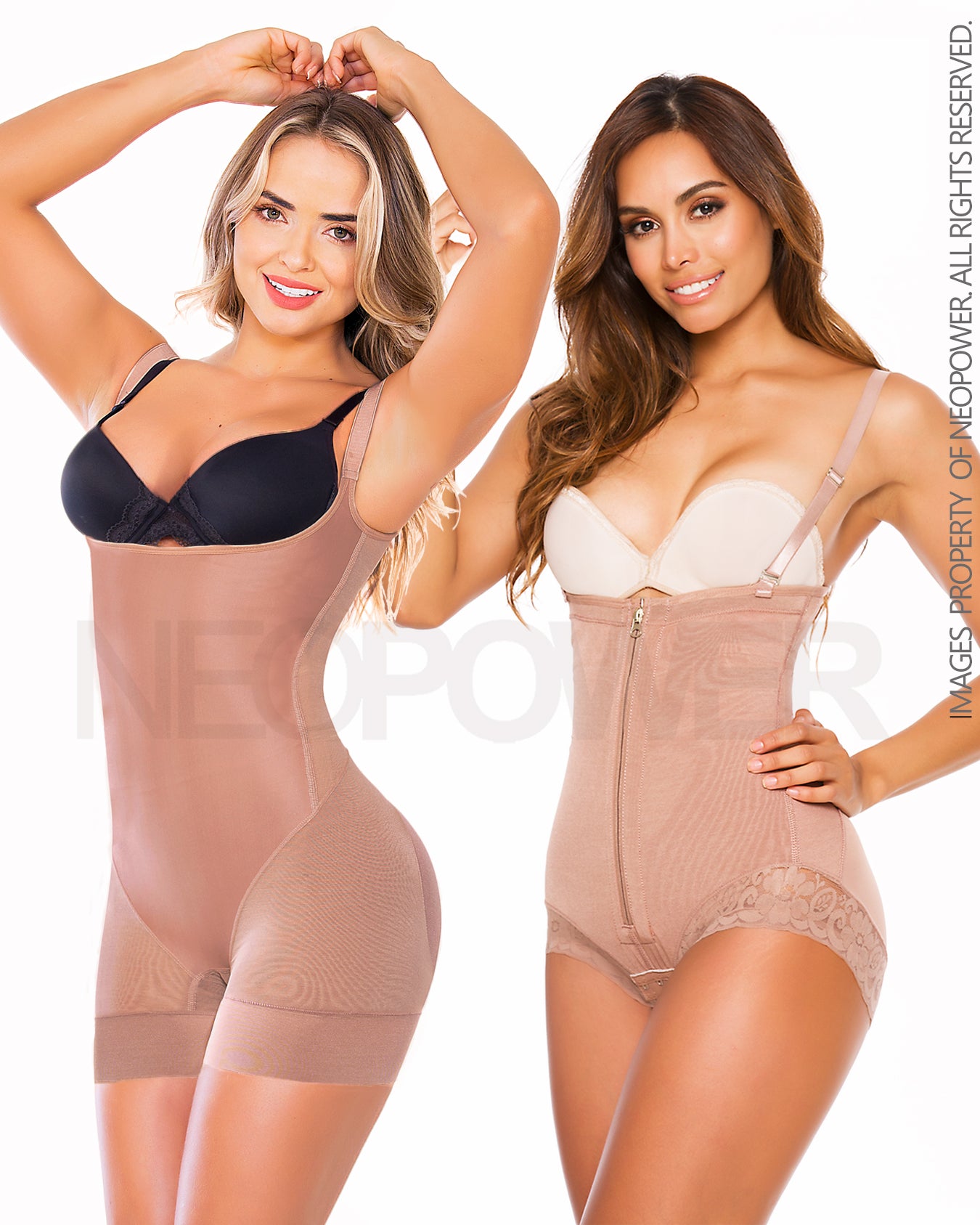 Combo Faja panty Levanta Cola(Mocca) +Lencería modeladora súper levanta  cola (Mocca) NEOPOWER