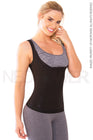 Combo Faja Camiseta Térmica en Neopreno (Negro)  y Osmotex (Negro) Fajas NEOPOWER