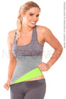 Combo Faja Cami Térmica(Negro)+Cinturilla (Gris) Térmica en Neopreno para Sudar NEOPOWER