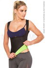 Combo Faja Cami Térmica(Negro)+Cinturilla (Gris) Térmica en Neopreno para Sudar NEOPOWER