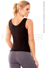 Combo Faja Camiseta Térmica Osmotex (Negro) + Faja panty levanta cola doble compresión (Mocca) NEOPOWER